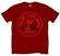 Majica Woodstock Majica Unisex Love Peace Music Red 2XL