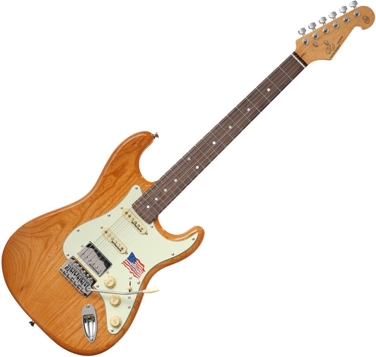 Electric guitar SX SEF1 HSS Natural Electric guitar