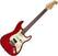 Electric guitar SX SEF1 HSS Transparent Red Electric guitar