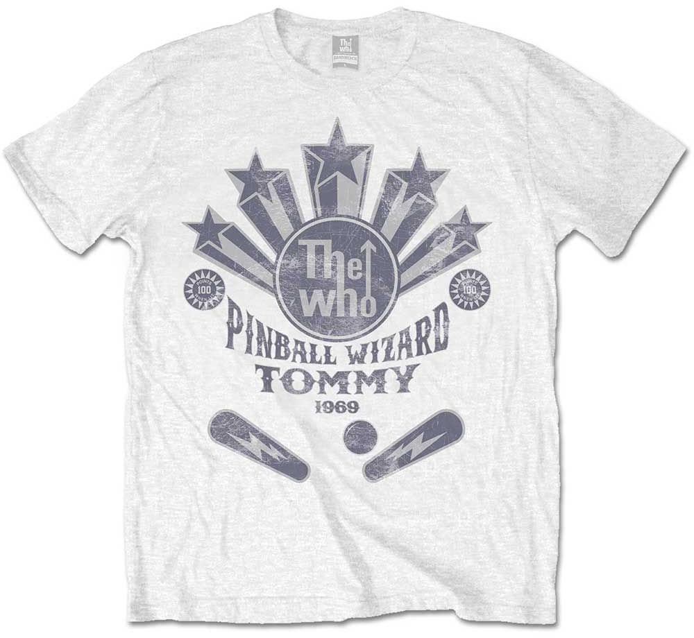Shirt The Who Shirt Pinball Wizard Flippers White L