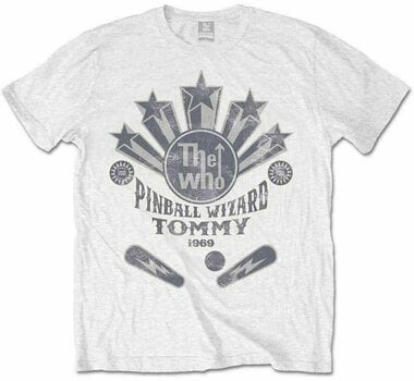 Shirt The Who Shirt Pinball Wizard Flippers White L - 1