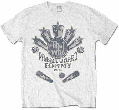 T-Shirt The Who T-Shirt Pinball Wizard Flippers Unisex White M - 1
