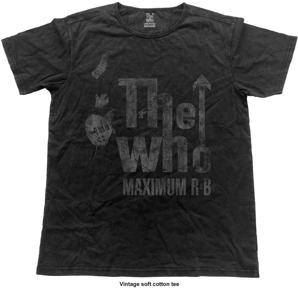 T-shirt The Who T-shirt Max R&B Vintage Unisex Black M