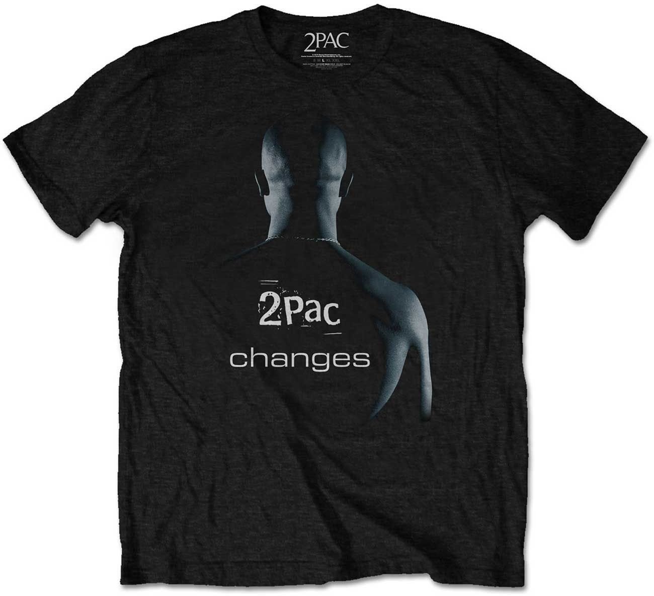 T-shirt 2Pac T-shirt Changes Preto M