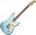 Electric guitar SX SEF1 HSS Metallic Ice Blue Electric guitar