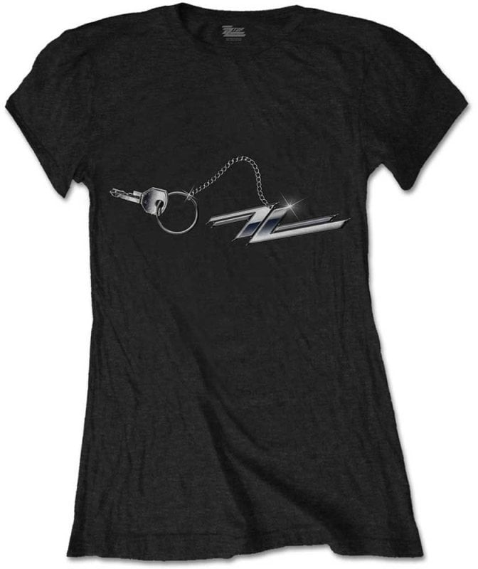 T-Shirt ZZ Top T-Shirt Hot Rod Keychain Damen Schwarz M