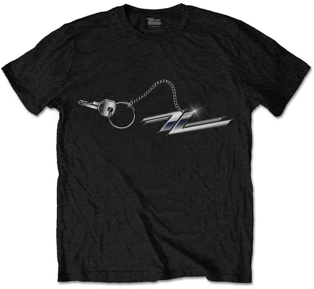 Shirt ZZ Top Shirt Hot Rod Keychain Unisex Black L