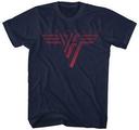 Van Halen Classic Red Logo Navy Blue XL Skjorte