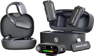 Conjunto sem fios Hollyland Lark Max 2 Ultimate Combo with OWS Monitor Earphone + Camera RX + USB-C RX Conjunto sem fios