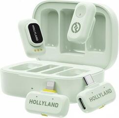 Conjunto sem fios Hollyland Lark A1 Combo Mint Green with USB-C+ Lightning Conjunto sem fios