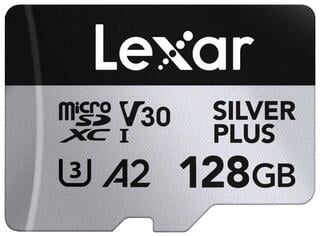 Mälukaart Lexar MicroSDXC Silver Plus 1066x Micro SDXC 128 GB Mälukaart