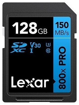 Карта памет Lexar SDXC 800x Pro UHS-I 128 GB Карта памет - 1