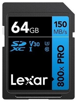 Geheugenkaart Lexar SDXC 800x Pro UHS-I 64 GB Geheugenkaart - 1