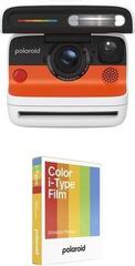Câmara instantânea Polaroid Flip + Color Film Bundle (8 photos) White Câmara instantânea