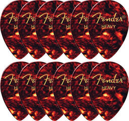 Medikas Fender 358 Shape Classic Celluloid Picks Shell Heavy 12 Pack