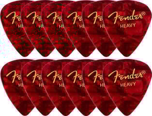 Pană Fender 351 Shape Classic Celluloids 12 Red Moto Pană