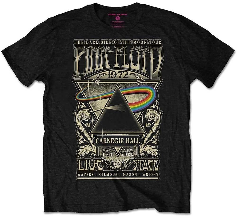 Skjorte Pink Floyd Skjorte Carnegie Hall Poster Black L