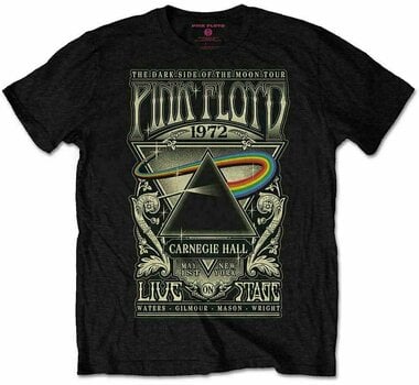T-Shirt Pink Floyd T-Shirt Carnegie Hall Poster Black L - 1