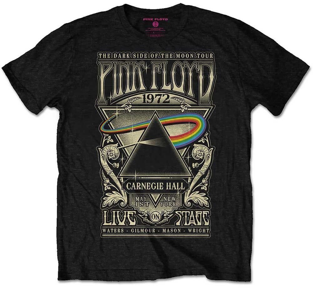 Μπλουζάκι Pink Floyd Μπλουζάκι Carnegie Hall Poster Black 2XL