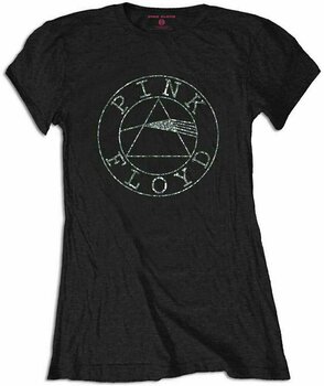 T-shirt Pink Floyd T-shirt Circle Logo (Diamante) Femme Black L - 1