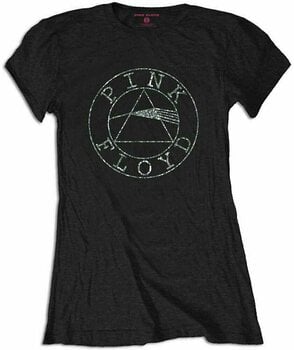 T-shirt Pink Floyd T-shirt Circle Logo (Diamante) Femme Black M - 1