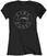 Camiseta de manga corta Pink Floyd Camiseta de manga corta Circle Logo (Diamante) Mujer Black M