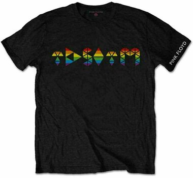 T-Shirt Pink Floyd T-Shirt Dark Side Prism Initials Black L - 1
