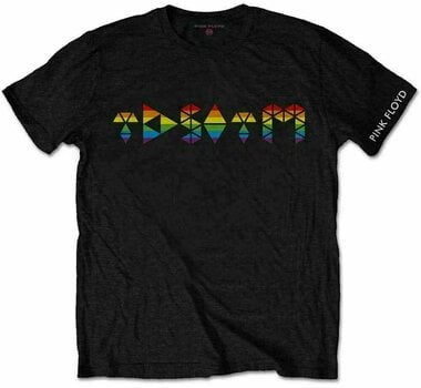 T-Shirt Pink Floyd T-Shirt Dark Side Prism Initials Unisex Black S - 1