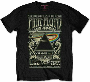 Shirt Pink Floyd Shirt Unisex Carnegie Hall Poster Unisex Zwart M - 1