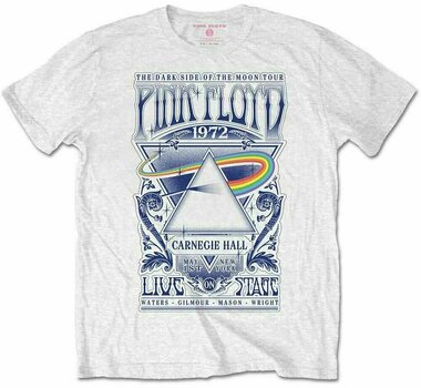 T-shirt Pink Floyd T-shirt Carnegie Hall Poster JH Branco M - 1