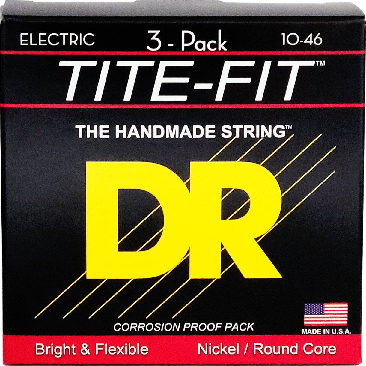 E-guitar strings DR Strings MT-10 Tite Fit 3-Pack E-guitar strings