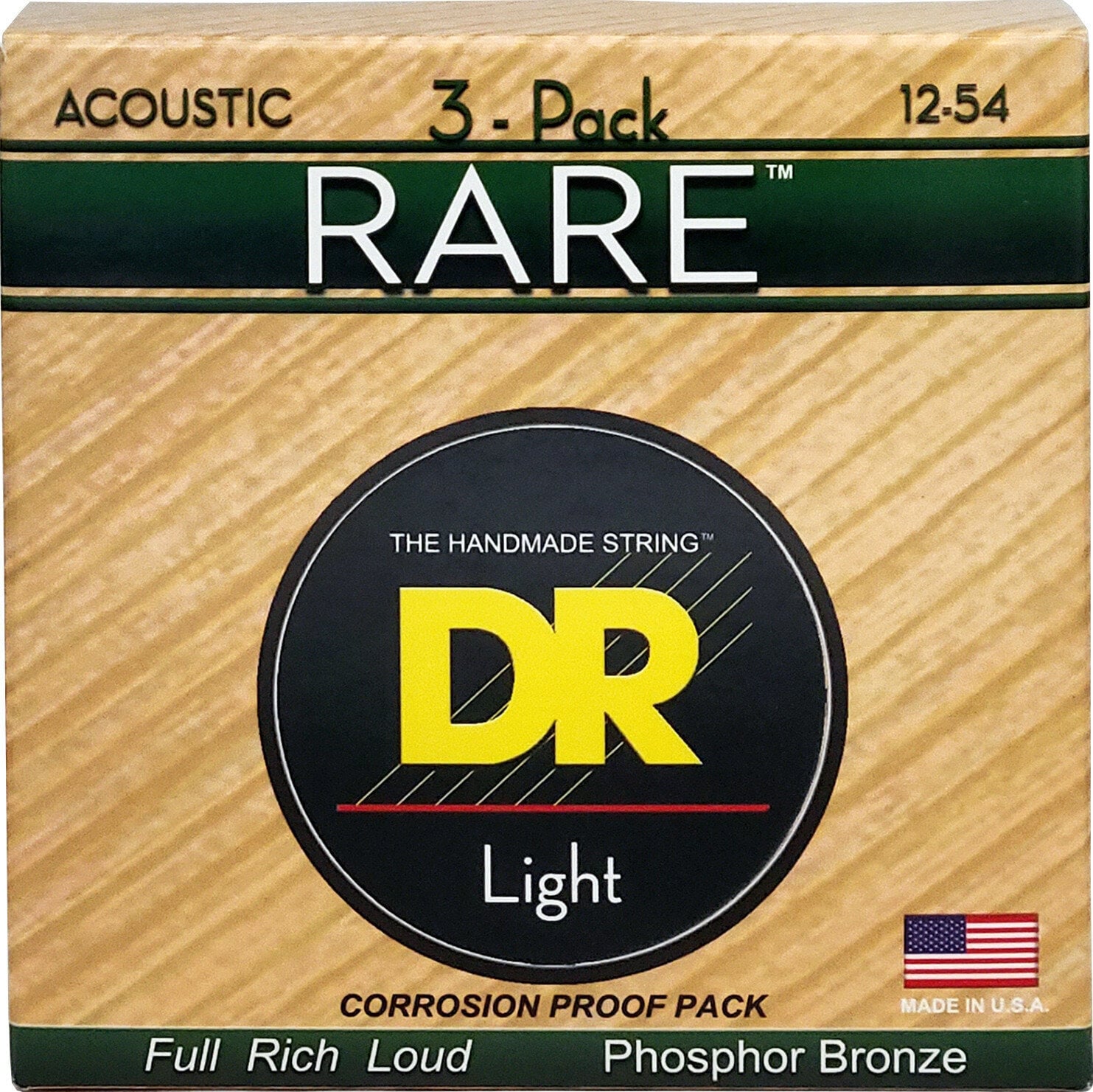 Struny pro akustickou kytaru DR Strings RPM-12 Rare 3-Pack Struny pro akustickou kytaru
