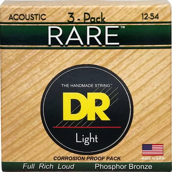 Struny pro akustickou kytaru DR Strings RPM-12 Rare 3-Pack Struny pro akustickou kytaru - 1