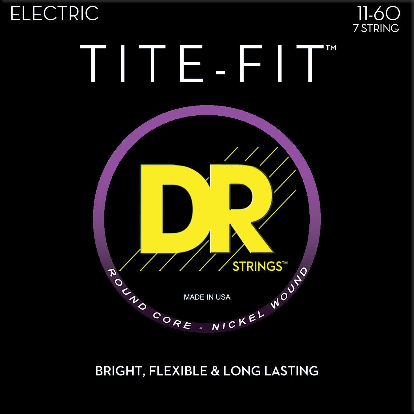 Struny pro elektrickou kytaru DR Strings Tite-Fit EH7-11 Struny pro elektrickou kytaru