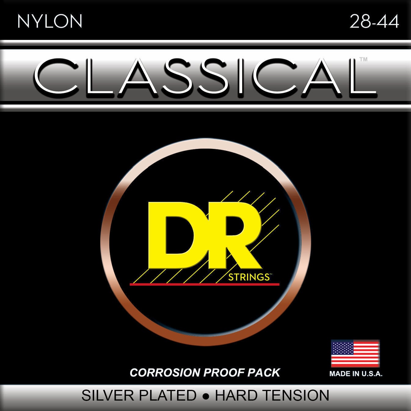 Nylonové struny pro klasickou kytaru DR Strings CN-H Nylonové struny pro klasickou kytaru