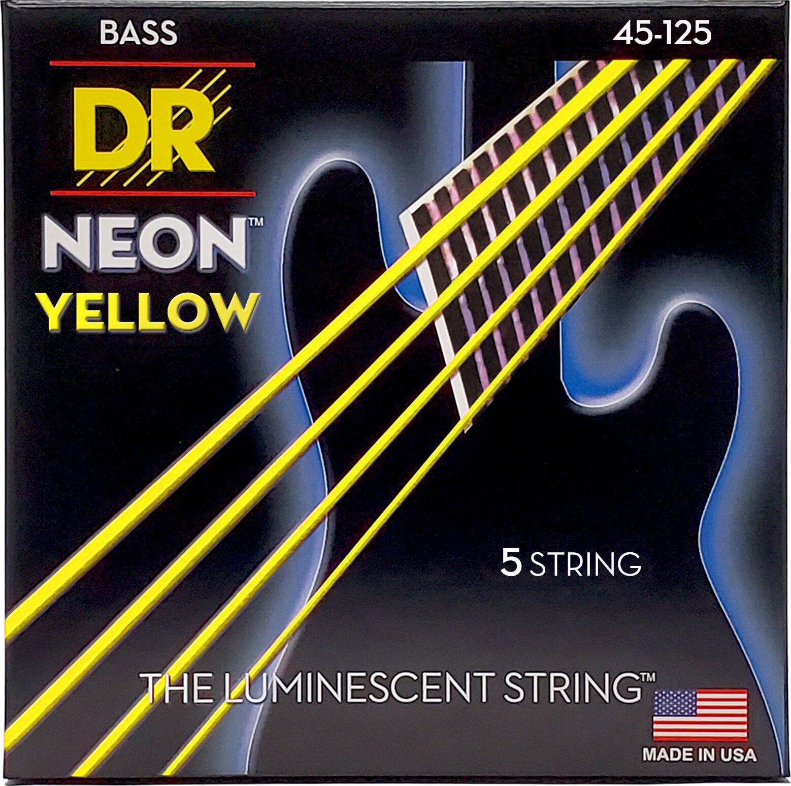 Struny pro 5-strunnou baskytaru DR Strings NYB5-45 Struny pro 5-strunnou baskytaru