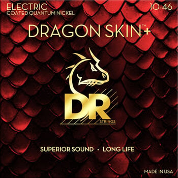 Struny pro elektrickou kytaru DR Strings Dragon Skin+ Coated Medium 10-46 Struny pro elektrickou kytaru - 1