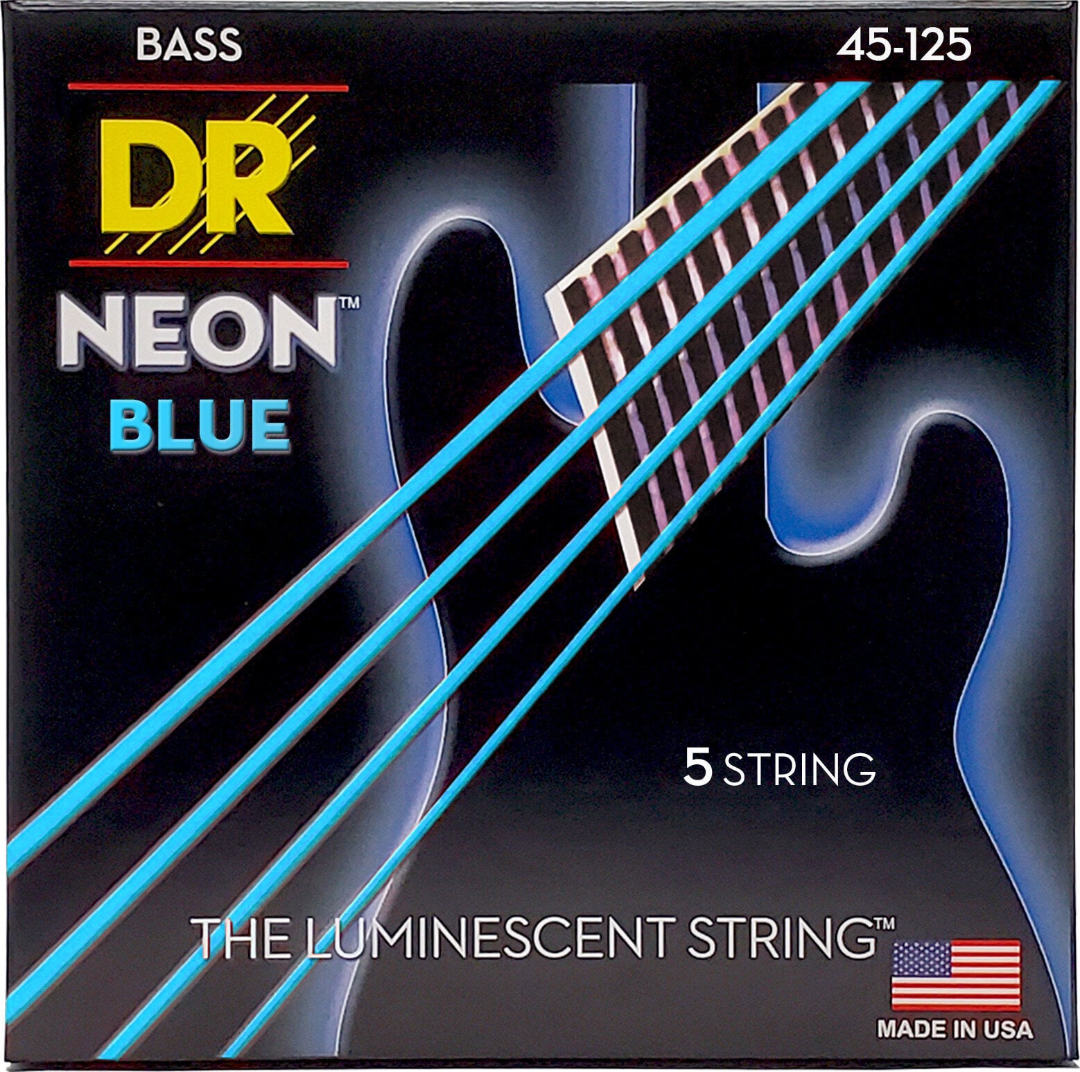 Struny pro 5-strunnou baskytaru DR Strings NBB5-45 Struny pro 5-strunnou baskytaru