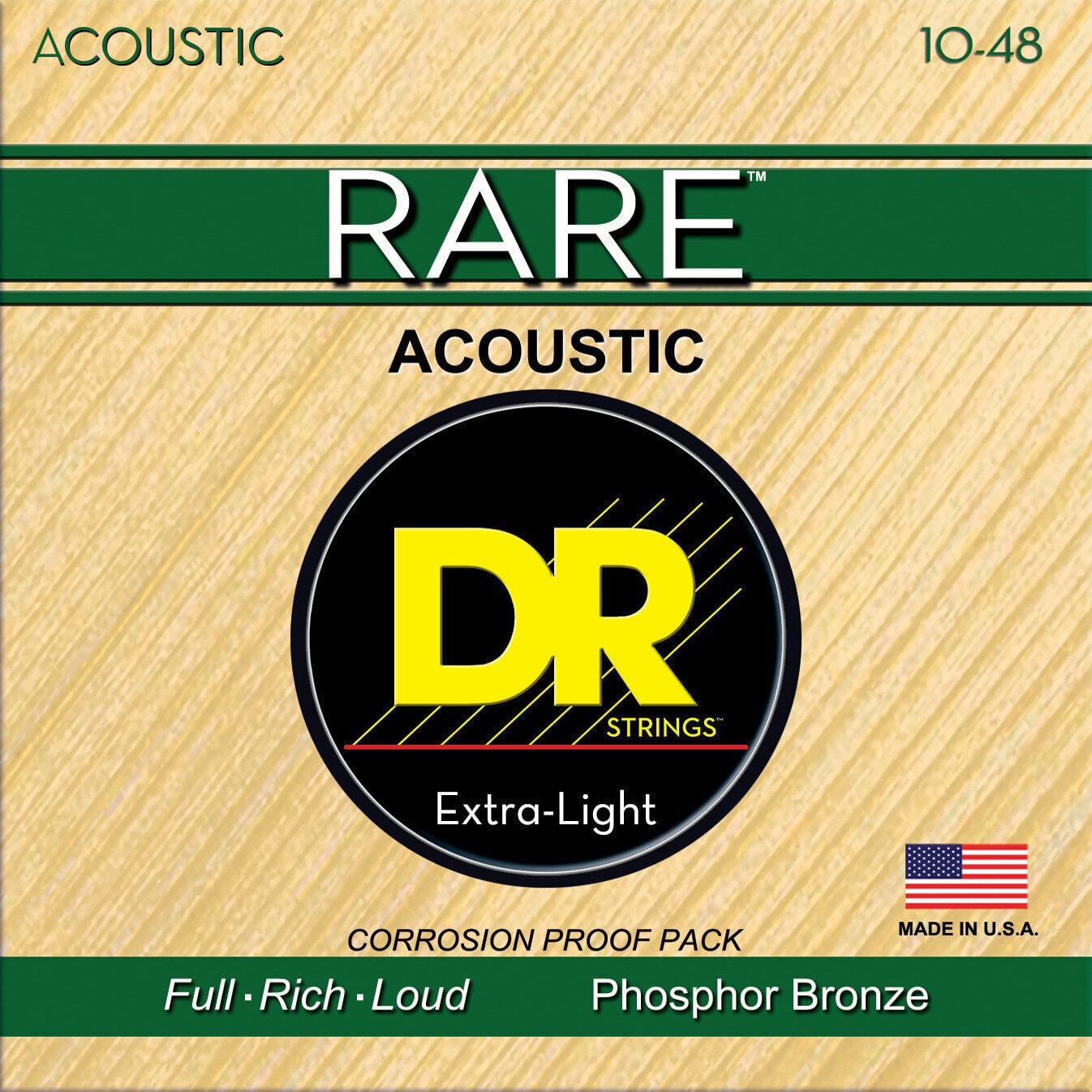 Struny pro akustickou kytaru DR Strings RPL-10 Rare Struny pro akustickou kytaru