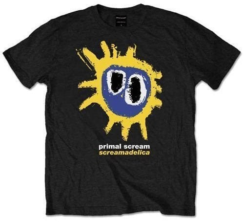 T-Shirt Primal Scream T-Shirt Screamadelica Black L