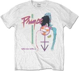T-Shirt Prince T-Shirt Take Me With U Unisex White L