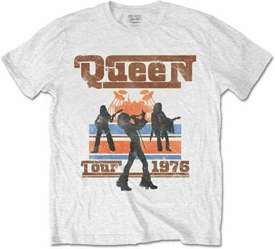 T-Shirt Queen T-Shirt 1976 Tour Silhouettes White L - 1