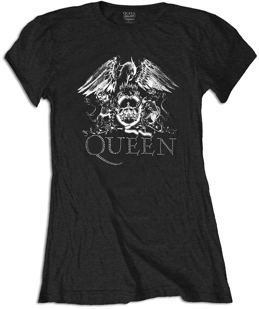 T-Shirt Queen T-Shirt Logo (Diamante) Black L