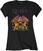 T-shirt Queen T-shirt Gradient Crest Feminino Black 2XL