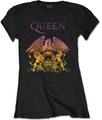 Queen Gradient Crest Black 2XL Dámské Tričko