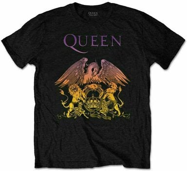 T-Shirt Queen T-Shirt Gradient Crest Black 2XL - 1