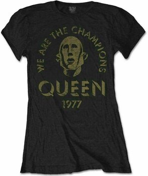 T-Shirt Queen T-Shirt We Are The Champions Black L - 1