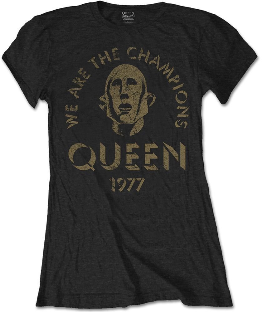 T-Shirt Queen T-Shirt We Are The Champions Black XL