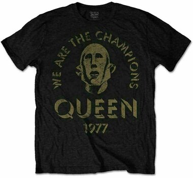 T-Shirt Queen T-Shirt We Are The Champions Black M - 1
