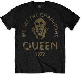 Риза Queen We Are The Champions Unisex Тениска с къс ръкав/Black/Къси